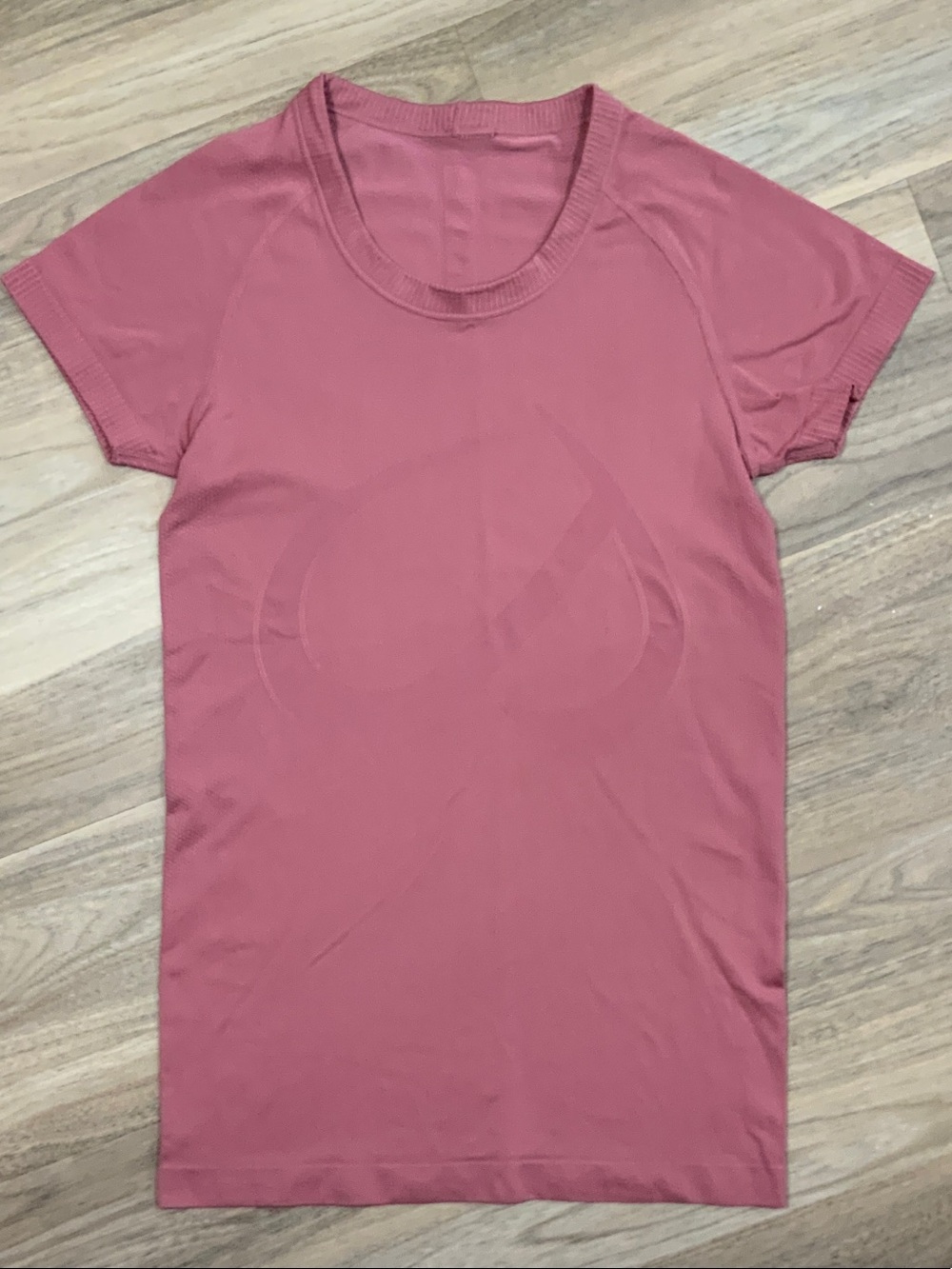 CRZ YOGA Women's Dusty Rose Seamless Short Sleeve Active Tee
